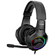 QPAD QH-20 Auriculares con microfono cerrados para Gaming - Sonido estéreo - Retroiluminación RGB
