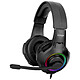 QPAD QH-25 Auriculares con microfono cerrados para gaming - Sonido Surround 7.1 - Retroiluminación RGB