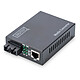 Digitus DN-82021-1 Convertitore di media da 10/100Base-TX a 100Base-FX, RJ45 / SC con connettore PSU SC (fino a 20 Km)