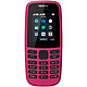Nokia 105 2019 Dual SIM Rose Téléphone 2G Dual SIM - RAM 4 Mo - Ecran 1.77" 128 x 160 pixels - 4 Mo - 800 mAh
