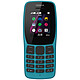 Nokia 110 2019 Dual SIM Bleu Téléphone 2G Dual SIM - RAM 4 Mo - Ecran 1.77" 120 x 160 pixels - 4 Mo - 800 mAh