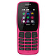 Nokia 110 2019 Dual SIM Rose Téléphone 2G Dual SIM - RAM 4 Mo - Ecran 1.77" 120 x 160 pixels - 4 Mo - 800 mAh