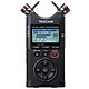 Tascam DR-40X Enregistreur de poche 4 pistes - Hi-Res Audio - Microphones stéréo réglables - Ecran LCD - Micro USB - Slot SDXC