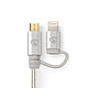Avis Nedis Câble 2-en-1 USB vers micro-USB, Lightning - 2 m