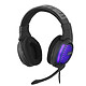 Millenium Headset 2 Advanced Auriculares con microfono semicerrados para Gamers - Sonido estéreo - Micrófono plegable - Retroiluminación púrpura - Tarjeta de sonido integrada