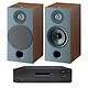 Cambridge Topaz SR10 + Focal Chora 806 Dark Wood Ampli-tuner stéréo 2 x 85 W - Tuner AM/FM RDS - Pré-ampli phono MM + Enceinte bibliothèque (par paire)