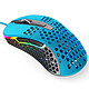 Xtrfy M4 RGB (Bleu) Souris filaire ultra légère pour gamer - droitier - capteur optique 16000 dpi - 6 boutons - rétroéclairage RGB