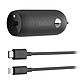 Belkin Chargeur Voiture USB-C 18W Boost Charge + Câble USB-C vers Lightning Chargeur de voiture USB-C 18W + câble USB-C vers Lightning