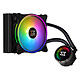 Xigmatek Aurora 120 Kit de Watercooling 120 mm tout-en-un pour processeur avec éclairage RGB et télécommande pour socket Intel et AMD