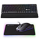 Millenium RGB Gaming Pack RGB gaming set - keyboard with red mechanical switches - mouse with 8000 dpi optical sensor and 7 buttons - hard mat with fabric surface