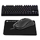 Millenium Mini Size Gaming Pack Gaming set - keyboard with red mechanical switches - mouse with 4000 dpi optical sensor and 7 buttons - soft mat with fabric surface