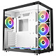Xigmatek Aquarius Plus (White) Medium tower case with tempered glass windows and RGB backlighting with remote control supplied