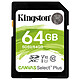 Kingston Canvas Select Plus SDS2/64GB Carte mémoire SDXC UHS-I U1 Classe 10 Classe V10 64 Go
