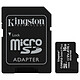 Kingston Canvas Select Plus SDCS2/16GB Carte mémoire Micro SDHC UHS-I U1 Classe 10 A1 Classe V10 16 Go + Adaptateur SD