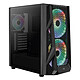 Aerocool AirHawk Duo Medium tower enclosure with addressable RGB backlighting, mesh front and tempered glass centre