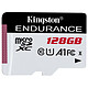 Kingston Endurance SDCE/128GB Tarjeta de memoria Micro SDXC UHS-I U1 Clase 10 A1 128GB