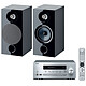 Yamaha MusicCast CRX-N470D Silver Focal Chora 806 Black Mini Multiroom CD MP3 USB Wi-Fi Bluetooth and AirPlay with MusicCast Library Speaker (pair)