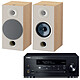 Yamaha MusicCast CRX-N470D Black Focal Chora 806 Light Wood Mini Multiroom CD MP3 USB Wi-Fi Bluetooth and AirPlay with MusicCast Library Speaker (pair)