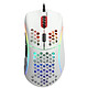 Glorious Modello D (bianco opaco) Mouse da gioco - cablato - per mancini - sensore ottico Pixart PMW3360 da 12000 dpi - 6 pulsanti - interruttori Omron - retroilluminazione RGB