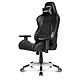 AKRacing Premium Gaming Chair (noir carbone) Siège en similicuir avec dossier inclinable à 180° et accoudoirs 2D pour gamer (jusqu'à 150 kg)