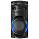 Panasonic SC-TMAX10 Altavoz para fiestas - 300 vatios - Bluetooth 5.0 - Luz azul - CD/FM/USB - Conectores de micrófono - Modos Karaoke/DJ