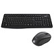 LDLC Silent Duo Pack ES RF wireless office set with membrane keyboard (QWERTY Spanish), ambidextrous optical 1600 dpi mouse, 3 buttons