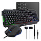 The G-Lab Combo Helium (ES) Keyboard set (QWERTY, Spanish) + backlit optical mouse + non-slip mouse pad + in-ear earphones with microphone