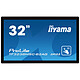 iiyama 32" LED - ProLite TF3238MSC-B2AG Écran tactile interactif 1920 x 1080 pixels 16:9 - AMVA3-AG - 3000:1 - 8 ms - 24/7 - Portrait/Paysage - HDMI/DisplayPort/RJ45 - Haut-parleurs intégrés