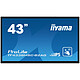 iiyama 43" LED - ProLite TF4338MSC-B2AG Écran tactile interactif 1920 x 1080 pixels 16:9 - IPS-AG - 1100:1 - 12 ms - 24/7 - Portrait/Paysage - HDMI/DisplayPort/RJ45 - Haut-parleurs intégrés