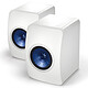 KEF LS50 Blanc brillant / Bleu Enceinte bibliothèque passive Bass Reflex 100W (par paire)