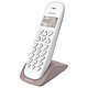 Logicom Vega 150 Taupe Téléphone DECT sans fi - fonction mains libres - autonomie 7h en appel - 10 sonneries - mémoire 20 numéros