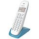 Logicom Vega 150 Turquoise Téléphone DECT sans fi - fonction mains libres - autonomie 7h en appel - 10 sonneries - mémoire 20 numéros