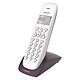 Logicom Vega 155T Aubergine Téléphone DECT sans fi - répondeur - fonction mains libres - autonomie 7h en appel - 10 sonneries - mémoire 20 numéros