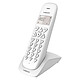 Logicom Vega 155T Blanc Téléphone DECT sans fi - répondeur - fonction mains libres - autonomie 7h en appel - 10 sonneries - mémoire 20 numéros