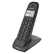 Logicom Vega 155T Noir Téléphone DECT sans fi - répondeur - fonction mains libres - autonomie 7h en appel - 10 sonneries - mémoire 20 numéros