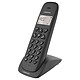 Logicom Vega 100 Noir Téléphone DECT sans fi - autonomie 7h en appel - 10 sonneries - mémoire 20 numéros