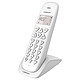 Logicom Vega 100 White Wireless DECT phone - 7 hours call time - 10 ring tones - 20 number memory