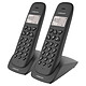 Logicom Vega 255T Noir Téléphone DECT sans fi - répondeur - fonction mains libres - autonomie 7h en appel - 10 sonneries - mémoire 20 numéros - 1 combiné supplémentaire