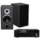 Sherwood RX-4508 Cabasse Antigua MT22 Black Satin 2 x 100W Bluetooth Strobe Amplifier-Tuner 75W Library Speaker (pair)
