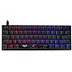 Ducky Channel Mecha Mini (Cherry MX RGB Silent Red) High-end compact keyboard - ultra-compact 60% size - mechanical red switches (Cherry MX RGB Silent Red switches) - multi-effect RGB backlighting - PBT keys - AZERTY, French