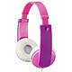 JVC HA-KD7 Pink On-ear children's headphones, volume limited