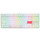 Ducky Channel One 2 TKL RGB White (Cherry MX RGB Red) High-end keyboard - Cherry MX RGB Red switches - compact TKL format - multi-effect RGB backlighting - PBT keys - AZERTY, French