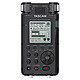 Tascam DR-100MKIII Registratore tascabile stereo - Audio ad alta risoluzione - 4 microfoni - Doppio convertitore AKM - XLR/Jack/USB - Uscita cuffie - Batteria integrata - Slot SD