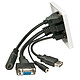 Toma de pared Lindy VGA/HDMI/USB/Jack de 3,5 mm Toma de corriente de 4 puertos VGA/HDMI/USB/Jack de 3,5