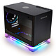 In Win A1 Plus Black Mini-ITX Black Mini Tower Housing with 650W 80PLUS Gold Power Supply, Induction Charging Station and Addressable RGB Lighting