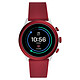 Fossil Sport 43 Smartwatch (43 mm / Silicone / Rouge) Montre connectée - Étanche 50 m - GPS - Cardiofréquencemètre - Écran AMOLED - 390 x 390 pixels - 4 Go - Bluetooth 4.2/NFC - Wear OS - Taille du boitier 43 mm - Bracelet en silicone
