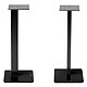 NorStone Esse Black Pair of stands for bookshelf speakers with grommet and tempered glass base