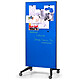 Buy Legamaster Mobile Glass Board 90x175cm Blue