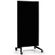 Legamaster Mobile Glass Board 90x175cm Black Magnetic glass board with wheels - Surface 90 x 175 cm - Colour Black