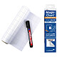 Legamaster Magic-Chart Flipchart Notes A4 Lot de 25 feuilles électrostatiques blanches quadrillées A4 avec marqueur permanent